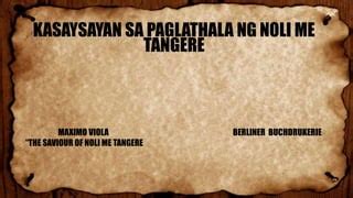 the savior of noli me tangere|The Noli Me Tangere .